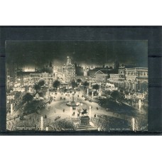 CIUDAD DE BUENOS AIRES ANTIGUA TARJETA POSTAL PLAZA DE MAYO DE NOCHE